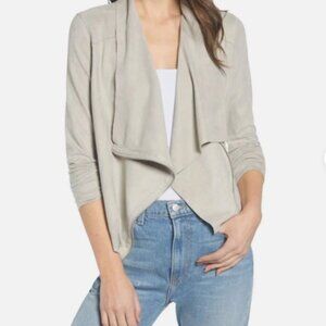 Blank NYC Soft Faux Suede Drape Jacket